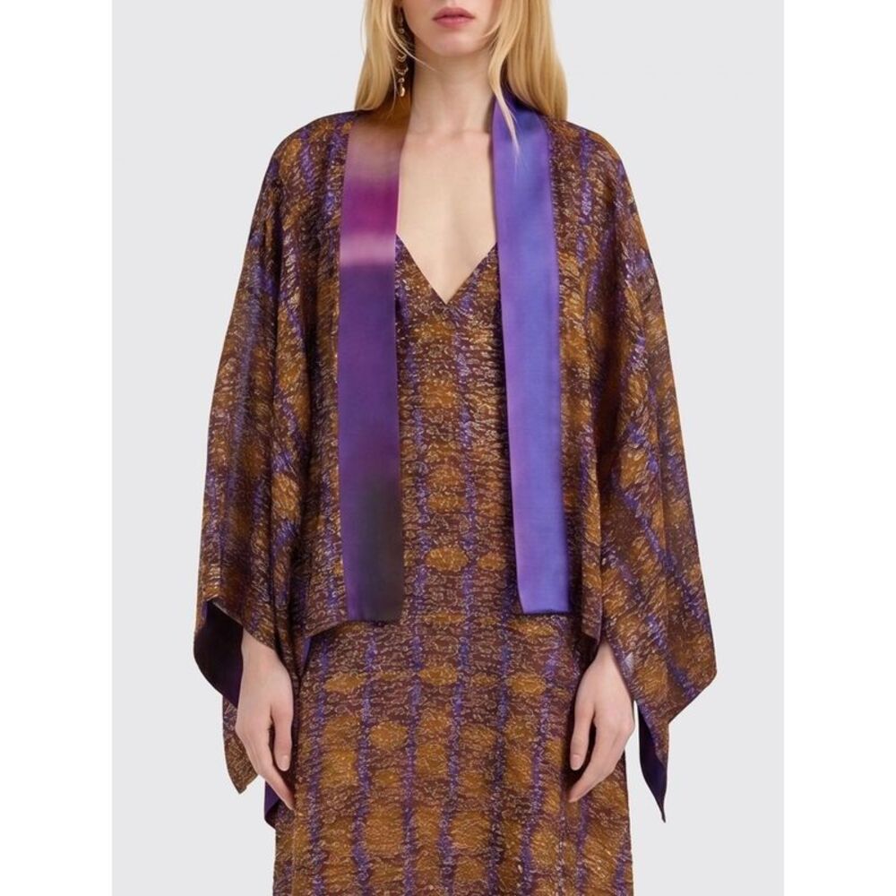 Momoniœ Women Momoni¬ Dine Short Cape In Viscose Blend With A Shawl Collar
